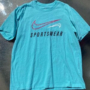 Nike cyan “sportswear” shirt